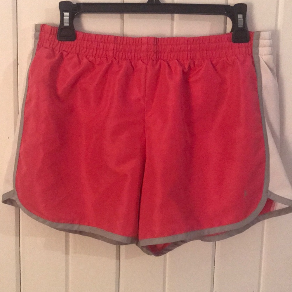 Pink with white Stripe athletic shorts